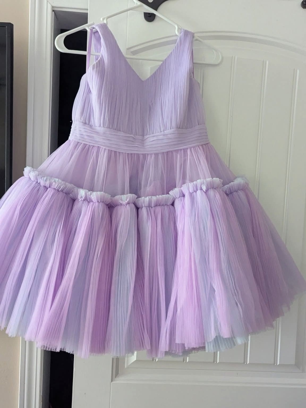 Ashley Lauren girls cocktail size 12, Lilac Tulle Dress